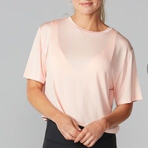 NWT Tavi Noir Crop Tee in Sunrise/Peach Color Size Small